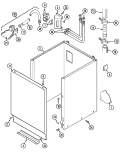 CABINET Diagram and Parts List for MAT11MNEGW  Maytag Washer