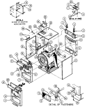 CABINET Diagram and Parts List for MAF25MN3  Maytag Washer