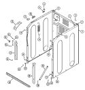 CABINET - FRONT Diagram and Parts List for MAH14PDAAL  Maytag Washer