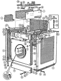 CABINET (SERIES 10) Diagram and Parts List for MFR25MCATS  Maytag Washer