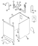 CABINET Diagram and Parts List for MAT12PDDAW  Maytag Washer