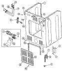 CABINET - REAR Diagram and Parts List for MAH21PRAWW  Maytag Washer