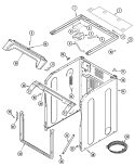 CABINET - FRONT (WASHER) Diagram and Parts List for MLE19PNAUW  Maytag Washer Dryer Combo