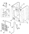 CABINET - REAR (DRYER) Diagram and Parts List for MLE19PNAUW  Maytag Washer Dryer Combo