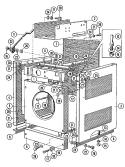 CABINET Diagram and Parts List for MFR50PDAVS  Maytag Washer
