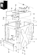 CABINET Diagram and Parts List for MFS50PNDVS  Maytag Washer
