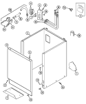 CABINET Diagram and Parts List for MAT13MNDGW  Maytag Washer