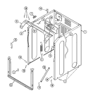 CABINET - FRONT Diagram and Parts List for MAH21PRDWW  Maytag Washer