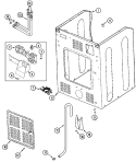 CABINET - REAR (WASHER) Diagram and Parts List for MLG19PDDGW  Maytag Dryer