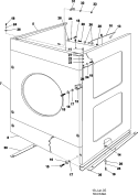 CABINET (PN) Diagram and Parts List for MFR80PNCTS  Maytag Washer