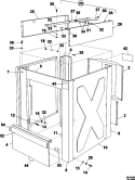 CABINET Diagram and Parts List for MFS50PNFVS  Maytag Washer