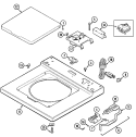 TOP Diagram and Parts List for MAT12PSBAW  Maytag Washer