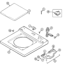 TOP Diagram and Parts List for MAT12PDSAW  Maytag Washer