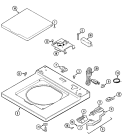 TOP Diagram and Parts List for MAT11PDABW  Maytag Washer