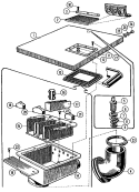 SOAP BOX & TOP COVER ASSY (SERIES 10) Diagram and Parts List for MFR18PCAAS  Maytag Washer