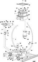 SOAP BOX, DRAIN & HOSE ASSEMBLY Diagram and Parts List for MFR80PNCTS  Maytag Washer