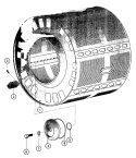 INNER TUB Diagram and Parts List for MFS75PNAVS  Maytag Washer