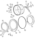 SPINNER ASSEMBLY & OUTER TUB COVER (WASH) Diagram and Parts List for MLG19PDBGW  Maytag Washer Dryer Combo