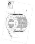INNER TUB Diagram and Parts List for MFS50PNDVS  Maytag Washer