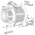 WASH DRUM AND TUB Diagram and Parts List for MFS35PNDVS  Maytag Washer