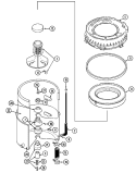 TUB Diagram and Parts List for MAT12PDDAW  Maytag Washer