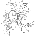 OUTER TUB Diagram and Parts List for MAH21PRAWW  Maytag Washer
