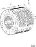 INNER TUB Diagram and Parts List for MFS50PNFVS  Maytag Washer