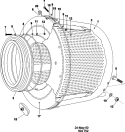 TUB AND DRUM Diagram and Parts List for MFS25PNFTS  Maytag Washer