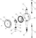 TRANSMISSION Diagram and Parts List for MAT12PDDAW  Maytag Washer
