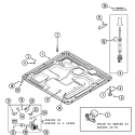 BASE (WASHER) Diagram and Parts List for MLE19PRAYW  Maytag Washer Dryer Combo