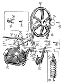 MOTOR & BASKET PULLEY Diagram and Parts List for MFR35MNAVS  Maytag Washer