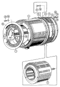 BASKET & OUTER SHELL ASSEMBLY Diagram and Parts List for MFR35MNAVS  Maytag Washer