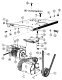 MOTOR & BASKET PULLEY Diagram and Parts List for MFS50PNAVS  Maytag Washer