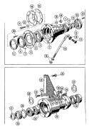 BEARINGS & TRUNNION ASSEMBLY Diagram and Parts List for MFR35MNAVS  Maytag Washer