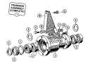 BEARINGS & TRUNNION ASSEMBLY Diagram and Parts List for MFR35MCAVS  Maytag Washer