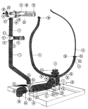 DRAIN & HOSE ASSEMBLY Diagram and Parts List for MFR35PNBVS  Maytag Washer