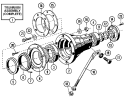 BEARINGS & TRUNNION ASSEMBLY Diagram and Parts List for MFR50PDAVS  Maytag Washer