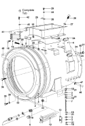 OUTER SHELL ASSEMBLY Diagram and Parts List for MFX50NNATS  Maytag Washer