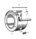 INNER BASKET Diagram and Parts List for MFX50PNAVS  Maytag Washer