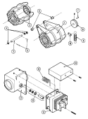 MOTOR & DRAIN VALVE Diagram and Parts List for MAF25MN3  Maytag Washer