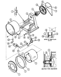 FRAME & TUB ASSEMBLY Diagram and Parts List for MAF25MN3  Maytag Washer