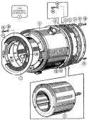 BASKET & OUTER SHELL ASSY. (SERIES 10) Diagram and Parts List for MFR25MCATS  Maytag Washer