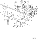 WATER VALVE & REAR PANEL Diagram and Parts List for MFR50PDCTS  Maytag Washer
