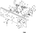 WATER VALVE & REAR PANEL Diagram and Parts List for MFR80PNCTS  Maytag Washer