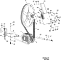 MOTOR & BASKET PULLEY Diagram and Parts List for MFR60PDCTS  Maytag Washer