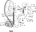 MOTOR & BASKET PULLEY Diagram and Parts List for MFR80PNCTS  Maytag Washer