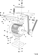 MOTOR AND BASKET PULLEY Diagram and Parts List for MFS50PNFVS  Maytag Washer