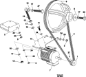DRIVE Diagram and Parts List for MFS35PNFTS  Maytag Washer