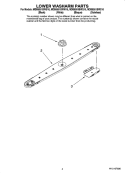 LOWER WASHARM PARTS Diagram and Parts List for MDB8951BWQ10  Maytag Dishwasher