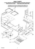 SHELF PARTS Diagram and Parts List for MFI2569VEA10  Maytag Refrigerator